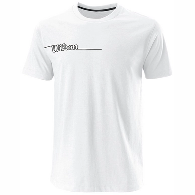 Tennisshirt Wilson Team II Tech Tee White Herren