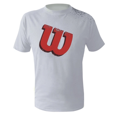 Tennis Shirt Wilson Men Spray W Tee Solar White
