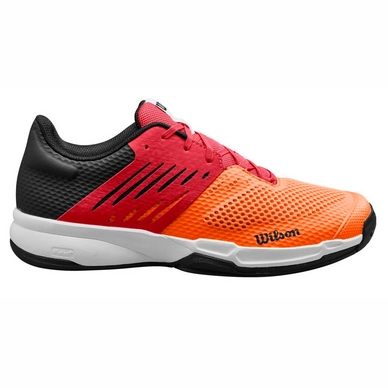 Chaussures De Padel Wilson KAOS Bela K Pour Enfants - Couleur Orange/turquoise, Pointure EU 32 2/3, Semelle Caoutchouc, Textile