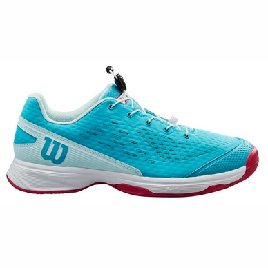 Chaussures de Tennis Wilson Junior Rush Pro Jr 4.0 Ql Scuba Blue