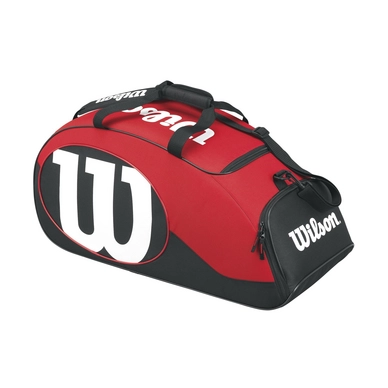 Tennis Bag Wilson Match II Duffel Black Red