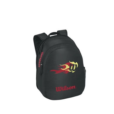 Tennistasche Wilson Match Backpack Junior Schwarz Rot
