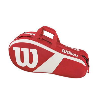 Tennis Bag Wilson Match III 6 Pack Red White
