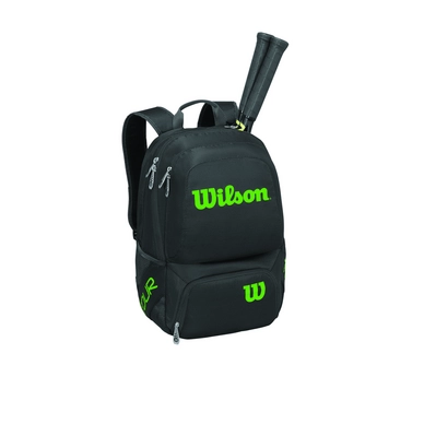 Tennisrugzak Wilson Tour V Backpack Medium Black Lime