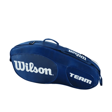 Tennistasche Wilson Team III 3 Pack Blue White