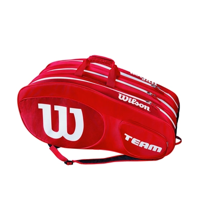 Tennis Bag Wilson Team III 12 Pack Red White