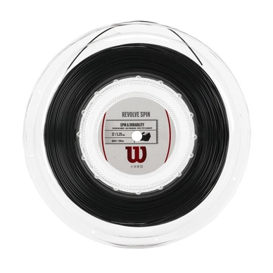 Tennissnaar Wilson Revolve Spin 17 Black 1,25mm/200m