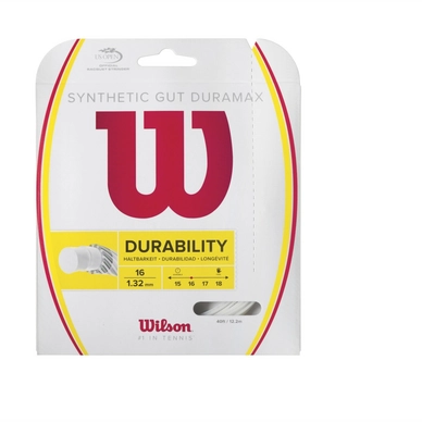 Tennissaite Wilson Synthetic Gut Duramax 16 Weiß