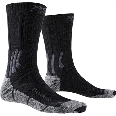 Chaussettes de Randonnée X-Socks Men Trek Silver Black Grey