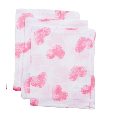 Washandje Briljant Hydrofiel Milly Koraal (set van 3)