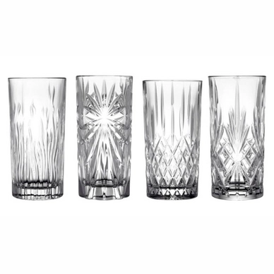 Waterglas Lyngby Glas Krystal Highball Clear 360 ml (4-delig)