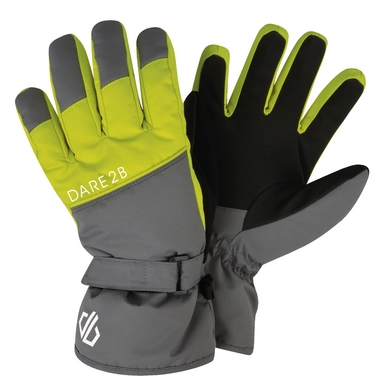 Handschoen Dare2B Kids Mischievous Aluminium Grey Citron Lime