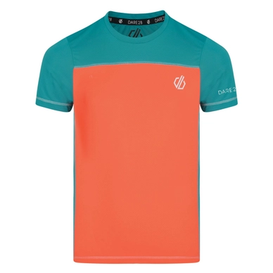 T-Shirt Dare2B Kids Buoyant Tee Caribbean Green Fiery Coral