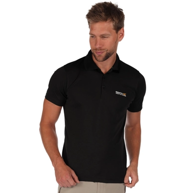 Poloshirt Regatta Mens Maverik III Black