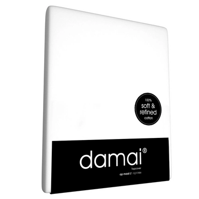 Drap-housse Surmatelas Damai 15 cm Blanc (Coton)