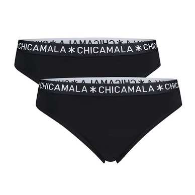 Ondergoed Chicamala Women String Solid Black Black (2-Delig)