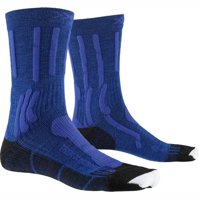 Chaussette de Randonnée X-Socks Trek X Merino Lake Blue Melange Dolomite Grey