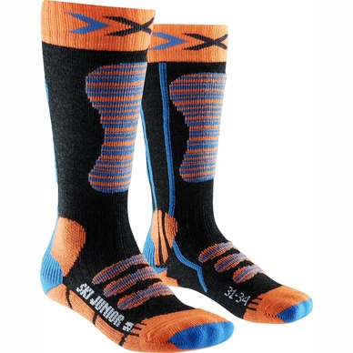 Skisok X-Socks Junior Orange/Turqoise