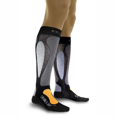 Ski Socks X-Socks Ski Carving Ultralight Black Orange
