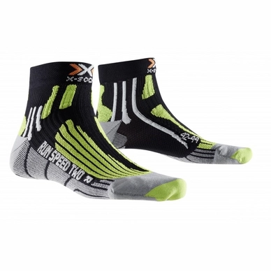 Hardloopsokken X-Socks Speed Two Black/Lime Green
