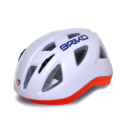Fietshelm Briko Paint White Orange