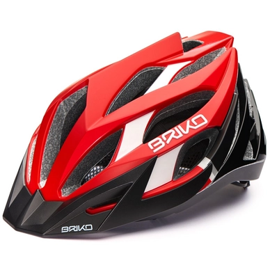 Fietshelm Briko Fuoco Red White Black