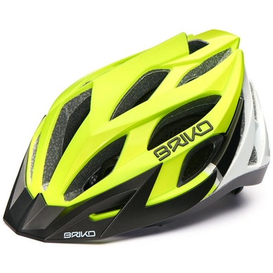 Fietshelm Briko Fuoco Fluo White Bk