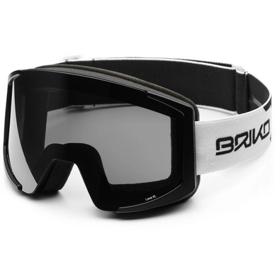 Ski Goggles Briko Lava XL 2 Lenses Matte White Black Silver Mirror / Pink