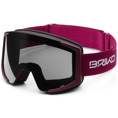 Skibril Briko Lava XL 2 Lenses Matt Mulberry Violet Silver Mirror / Pink