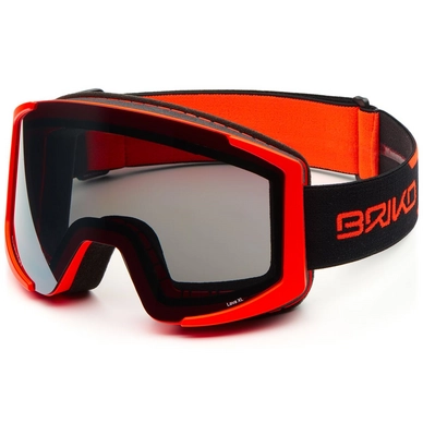 Skibril Briko Lava XL Matt Orange Silver Mirror