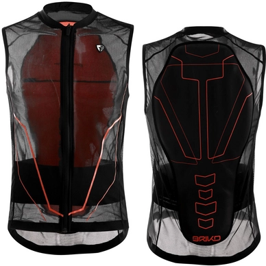 Protector Briko Armor Vest Black-Orange Fluo
