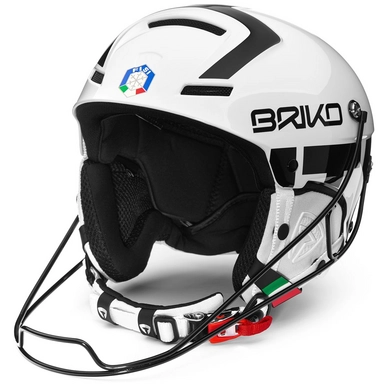 Skihelm Briko Slalom FISI White Black