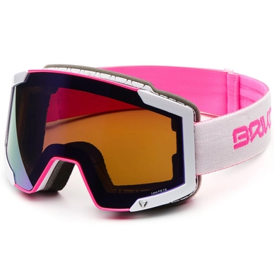 Skibril Briko Lava Fis 7.6 Matt Pink White Orange Mirror