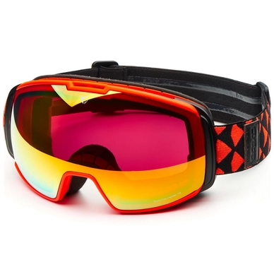 Skibril Briko Nyira Free Fighter 7.6 Matt Black Orange Red Mirror