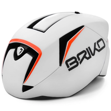 Fietshelm Briko Gass Fluid Inside White Orange Fluo