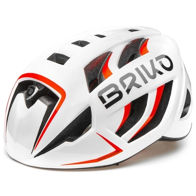 Fietshelm Briko Ventus Fluid Inside White Orange Fluo