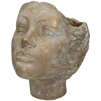 Bloempot HD Living Face Gold 15 x 19 x 19 cm