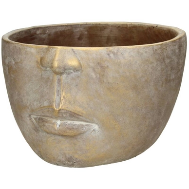 Bloempot HD Living Face Gold 28,5 x 28,5 x 18 cm