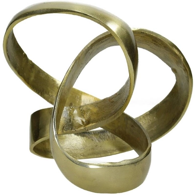 Ornament HD Living Knot Gold 20 x 23 cm