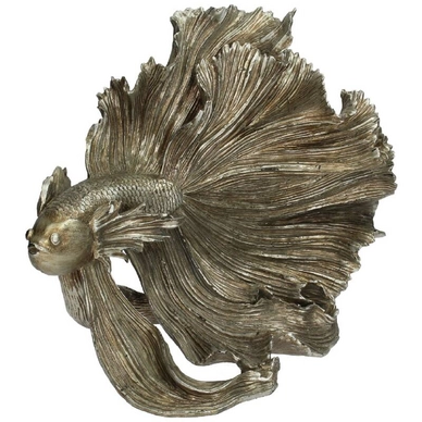 Ornament HD Living Fish Silver 25,5 x 45 cm
