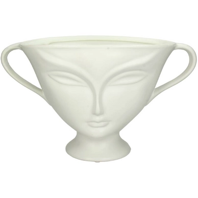 Bloempot HD Living Face White 19,2 x 34,8 x 20,5 cm