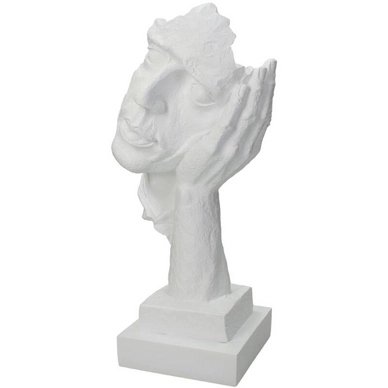 Ornament HD Living Face White 13 x 15,5 cm
