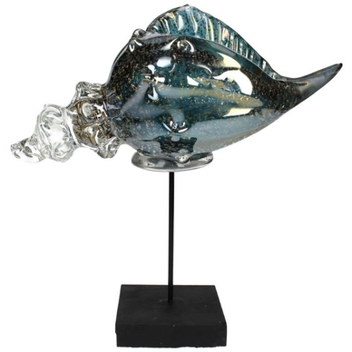 Ornament HD Living Shell Blue 14,5 x 28,5 cm