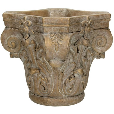 Bloempot HD Living Column Gold 17,5 x 17,5 x 16,5 cm