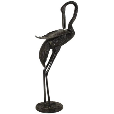Ornament HD Living Crane Black 26 x 26 cm 22