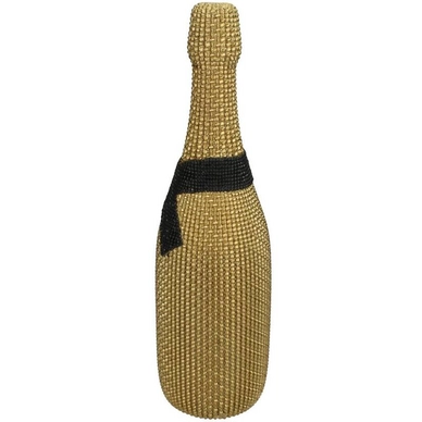 Ornament HD Living Champagne Bottle Gold 11,5 x 11,5 cm