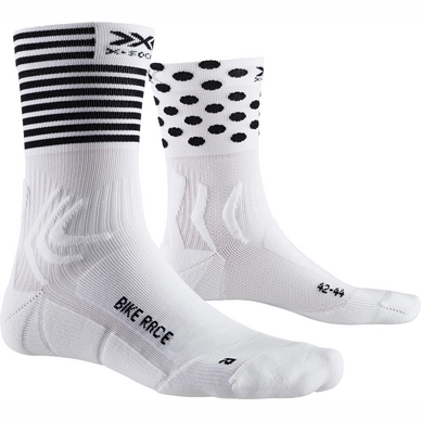 Chaussettes de Cyclisme X-Socks Bike Race White