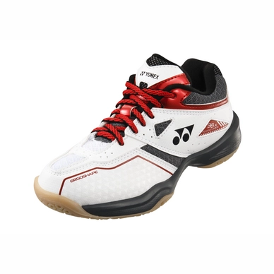 Badmintonschoen Yonex Kids Power Cushion 36 White Red
