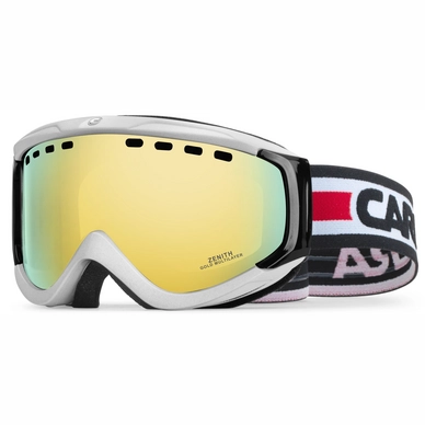 Masque de Ski Carrera Zenith White Glitter / Gold Multilayer
