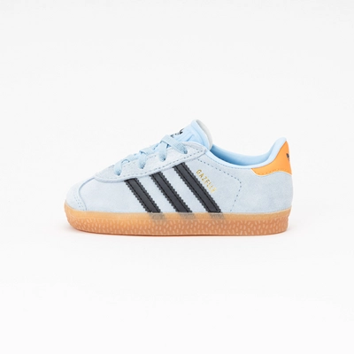 Trainers adidas Infant Gazelle CF EL Clear Sky Core Black Solar Orange Sneaker District COM